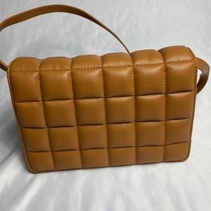 H&M Quilted Bubble Crossbody Bag - Tan